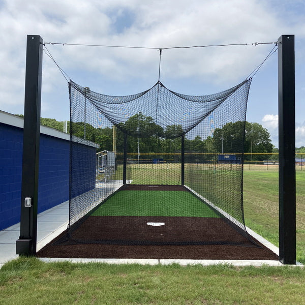 Hercules™ Outdoor Commercial Batting Cage Kit Front View