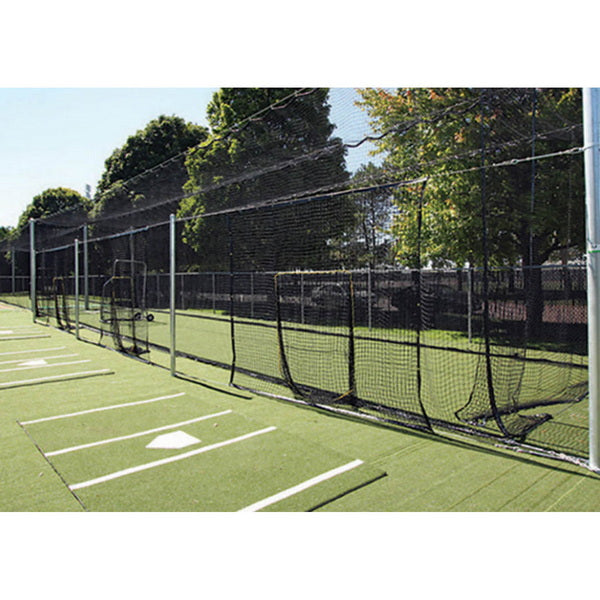 Hitting Station Net Attachments for Tuff Frame Elite Batting Cage Side View