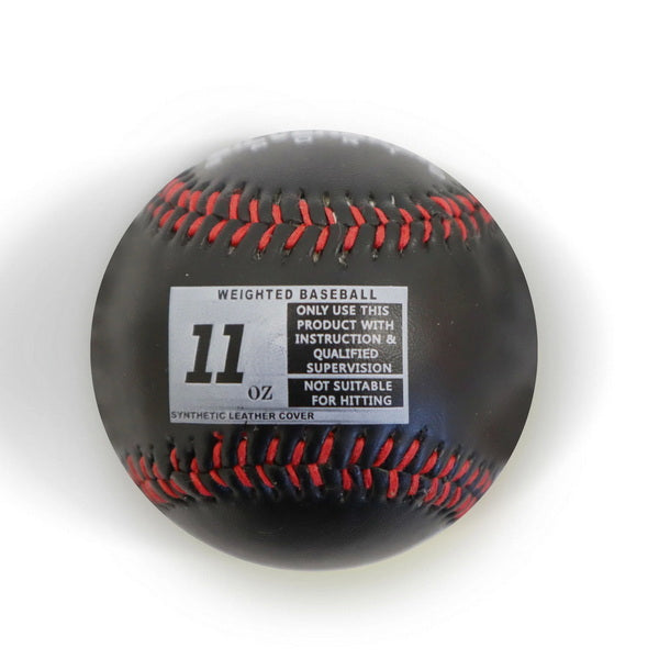 Leather Weighted Ball Set for Throwing Black 