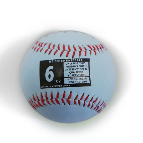 Leather Weighted Ball Set for Throwing Sky Blue