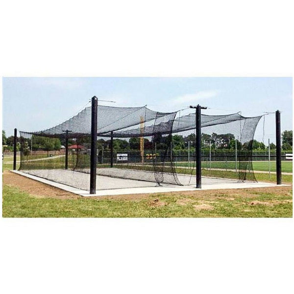 Mastodon Commercial Batting Cage System Double Cage Set Up