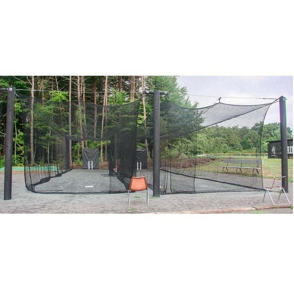 Mastodon Commercial Batting Cage System Dual Set Up Front View
