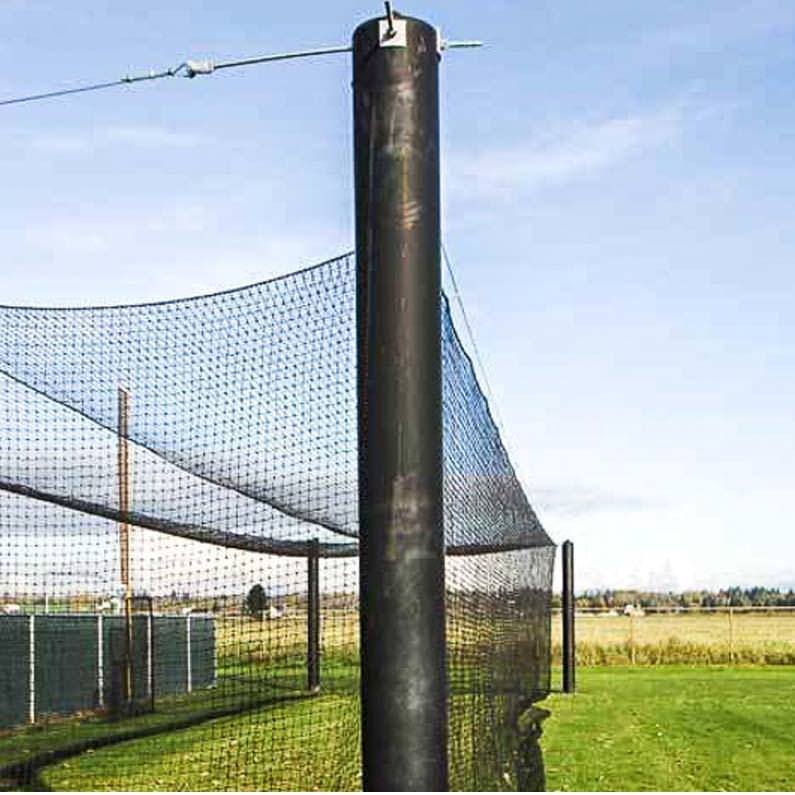 Mastodon Commercial Batting Cage System Pole and Net