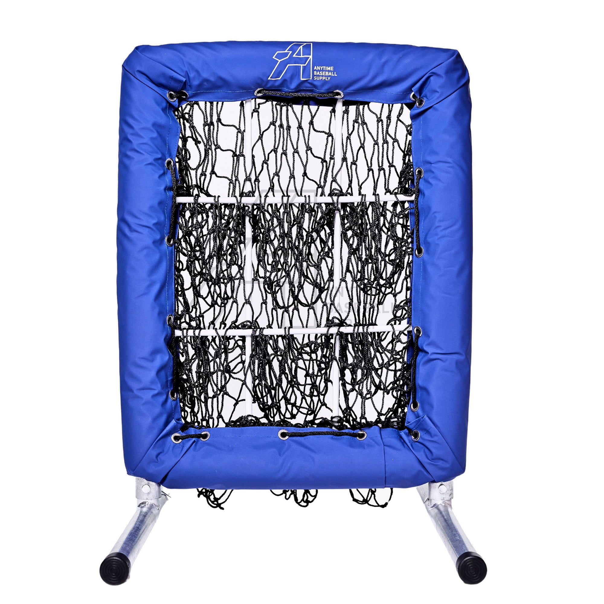 No Hitter Net 9 Hole Pitching Net Blue Front View