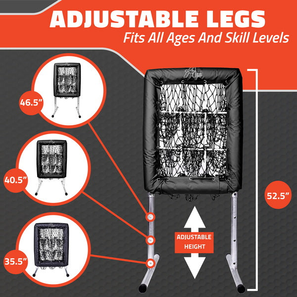 No Hitter Net Adjustable Legs Options