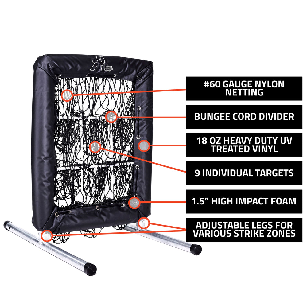 No Hitter Net - Pitching Net Target with Strike Zone for Baseball and