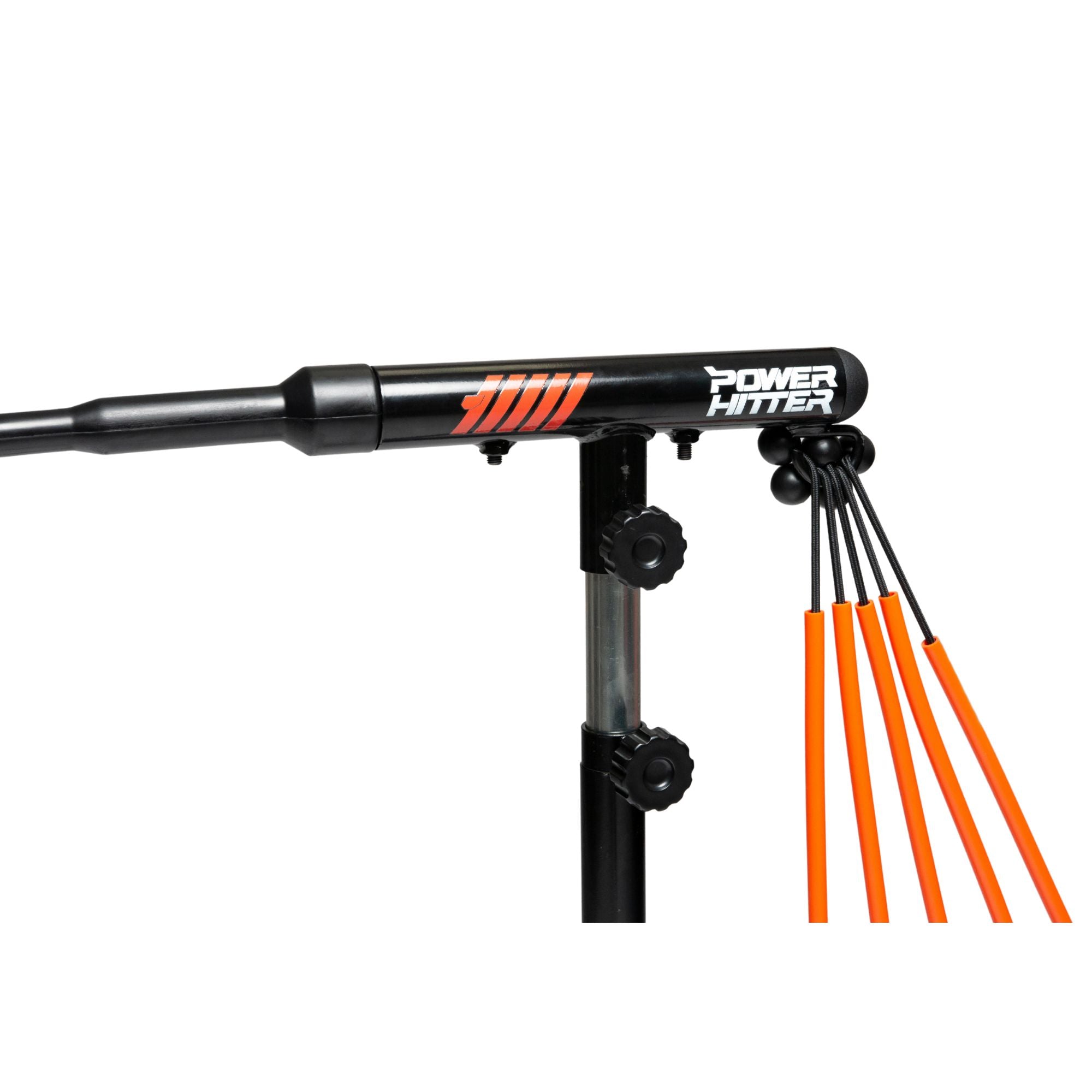Power Hitter Baseball Swing Trainer Batting Tee Upper Bands Close Up 