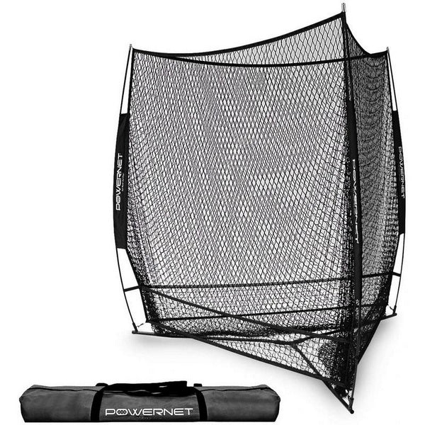 PowerNet 3 Way Training Net For Baseball & Softball - 7' x 7' Black 