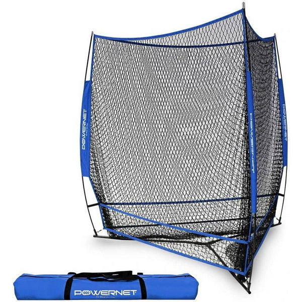 PowerNet 3 Way Training Net For Baseball & Softball - 7' x 7' Blue