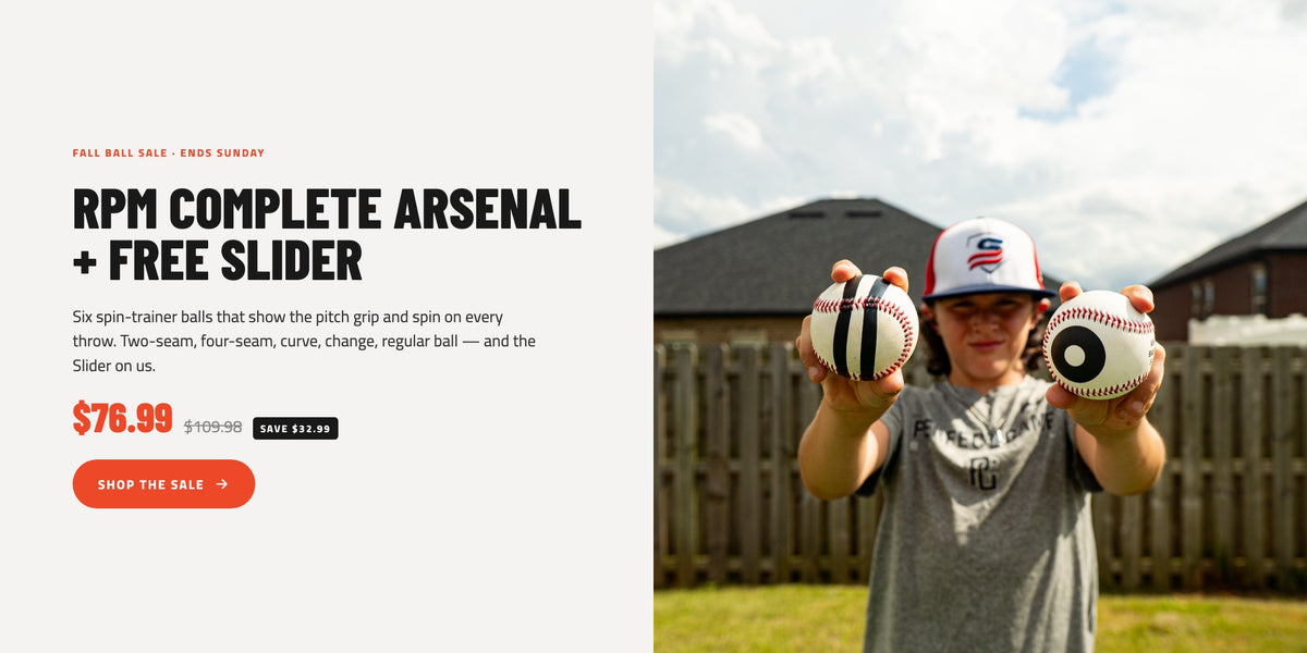 Fall Ball Sale — RPM Complete Arsenal + free Slider, $76.99