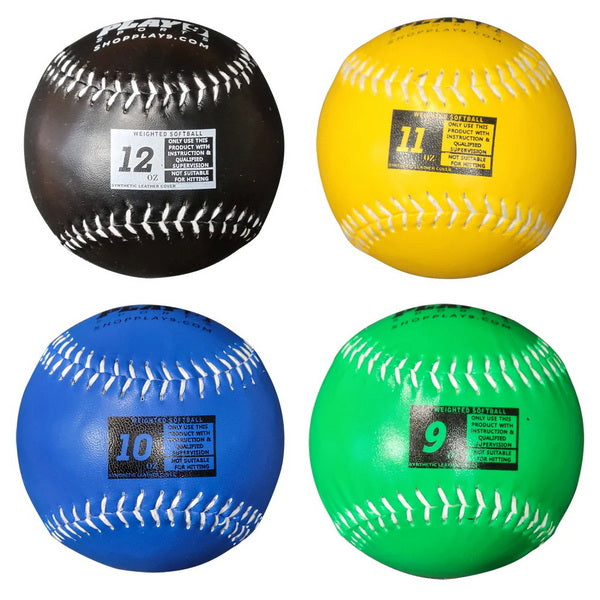 Softball Leather Weighted Balls for Pitching