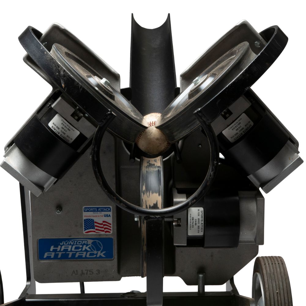 Perfect Timing™ Extended Pitching Machine Chutes for Junior Hack Attack Pitching Machines With Wheels Front