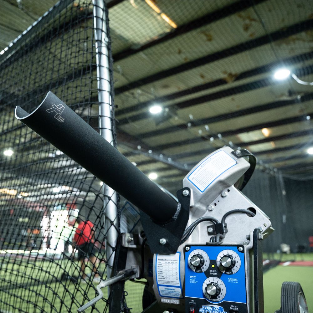 Perfect Timing™ Extended Pitching Machine Chutes for Junior Hack Attack Pitching Machines