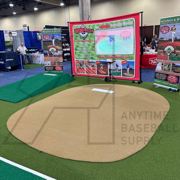 True Pitch 600-G 10" Little League Approved Portable Pitching Mound right angle view