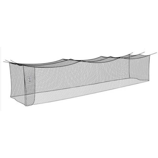 #27 Batting Cage Nets Polyethylene 55ft - 70ft 55L x 12W x 12H 