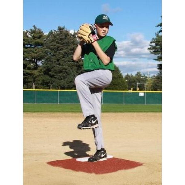 4" Youth League Portable Pitching Mound Clay with Pitcher Ready to Throw Ball