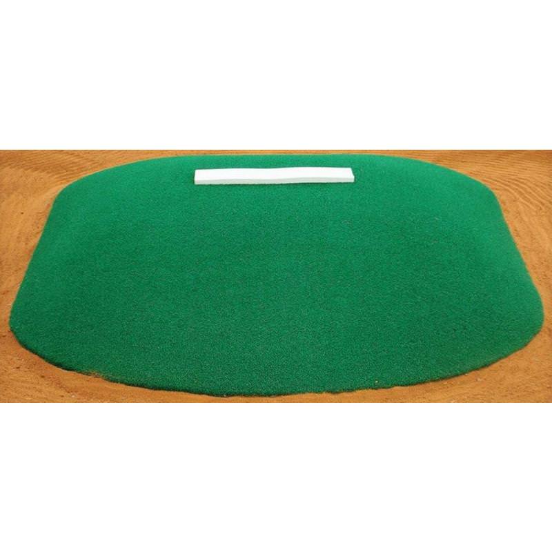 6" Portable Youth Game/ Practice Pitching Mound green front view