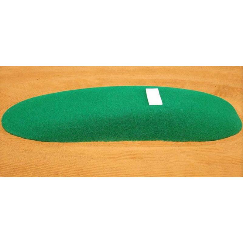 6" Portable Youth Game/ Practice Pitching Mound green side view
