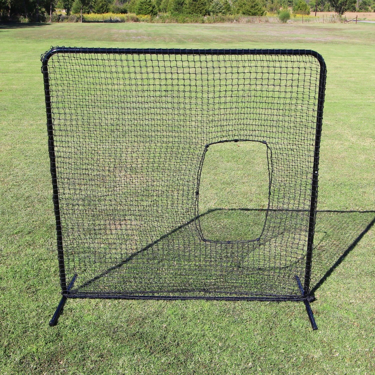 7' x 7' Softball Net with Commercial Frame front view