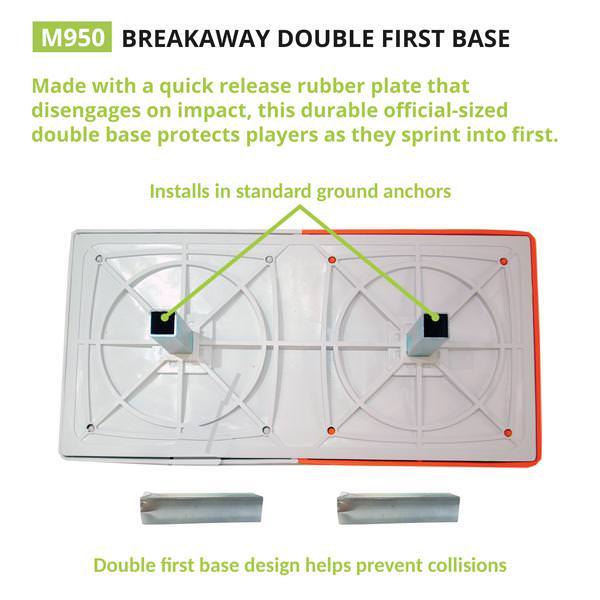 Champion Sports Breakaway Double First Base bottom view