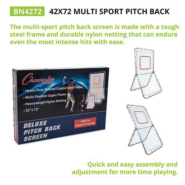 Champion Sports Multi Sport Pitch Back Screen with a box