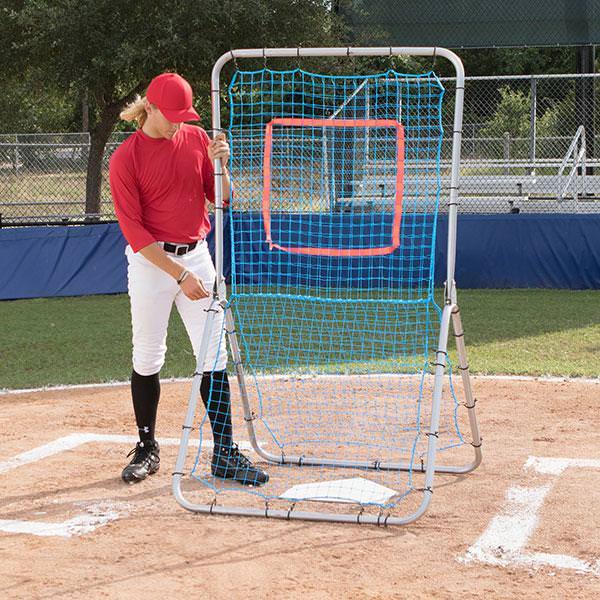 Champion Sports Multi Sport Pitch Back Screen with a person