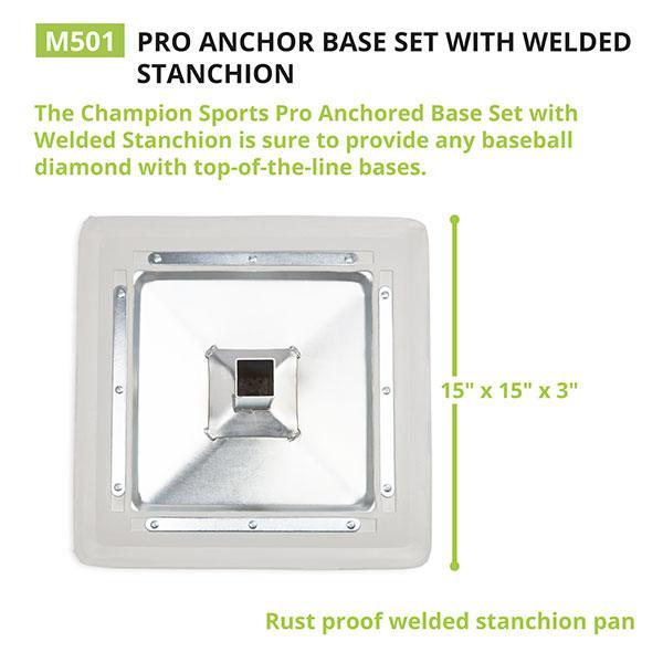 Champion Sports Pro Anchored Base Set bottom view