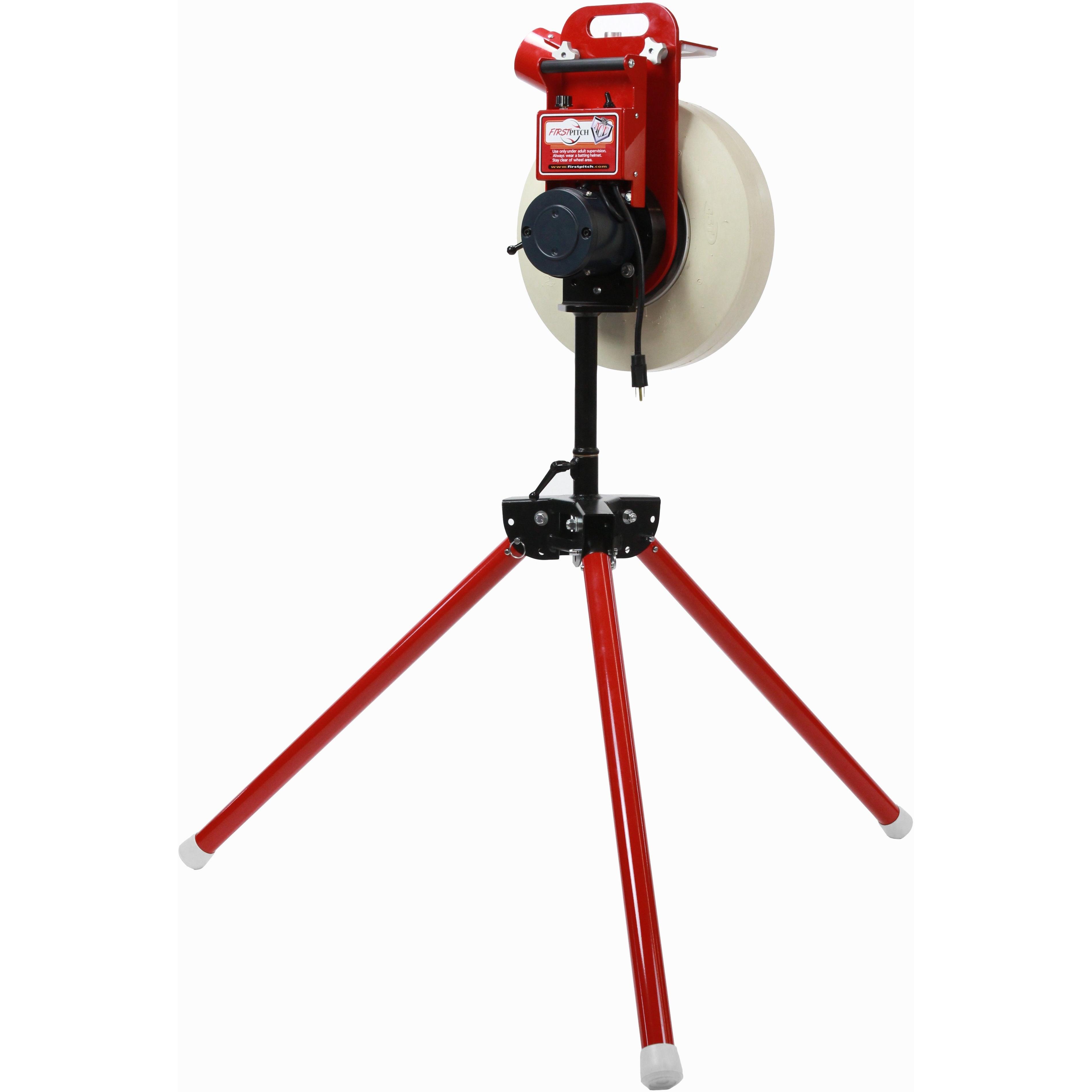 First Pitch Ace Pitching Machine for Baseball and Softball Full Side View