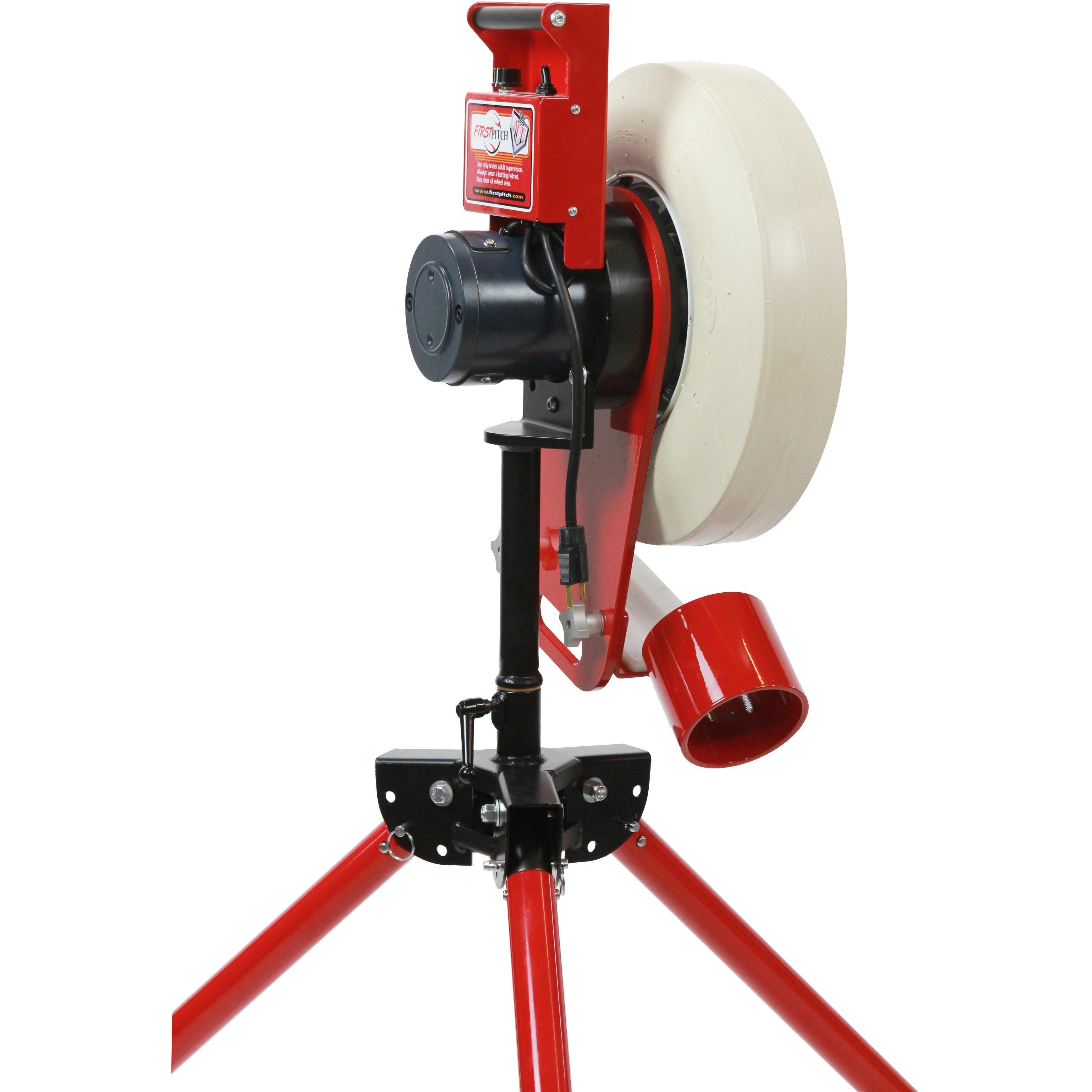 First Pitch Ace Pitching Machine for Baseball and Softball Side View