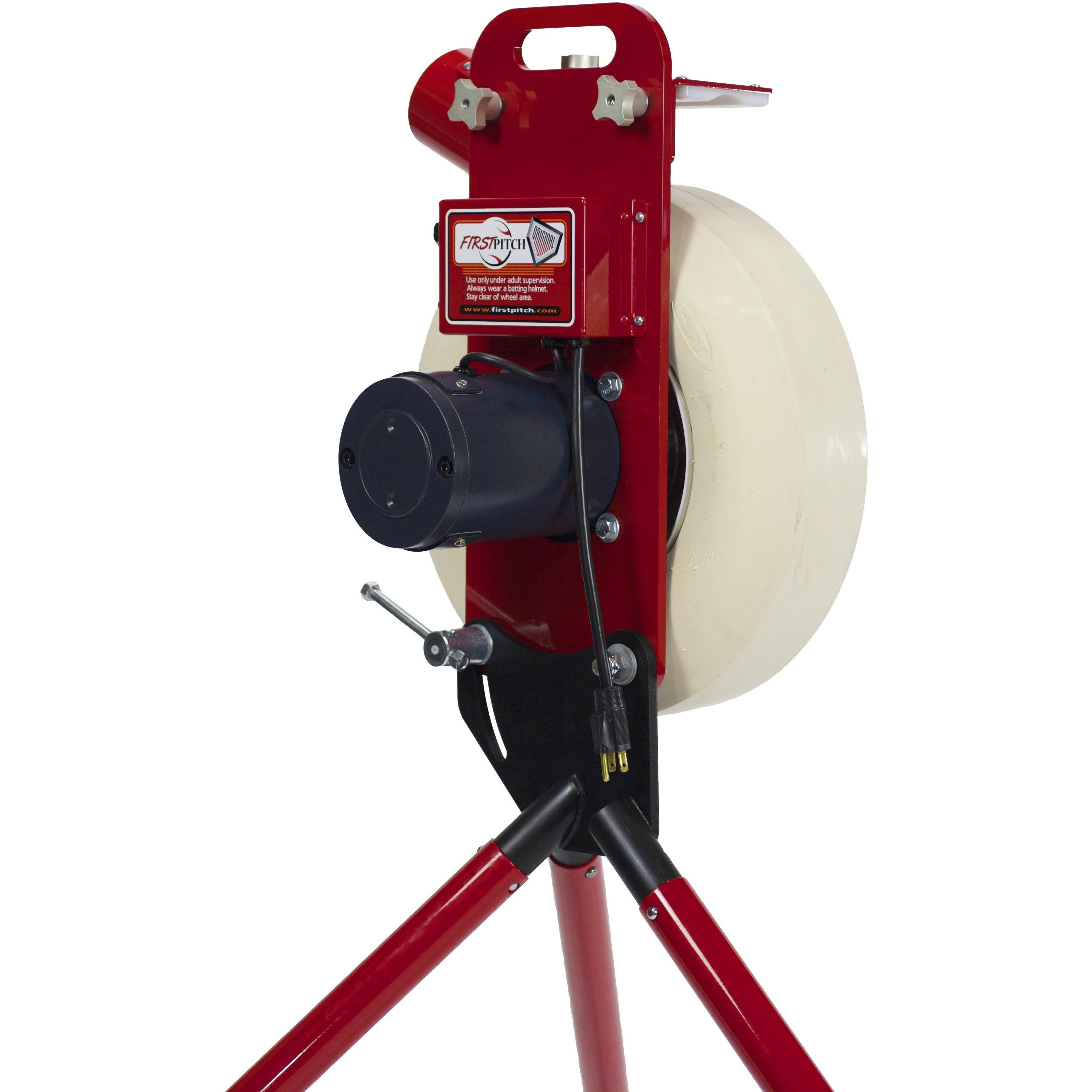 First Pitch Original Pitching Machine for Baseball and Softball Upper Side View