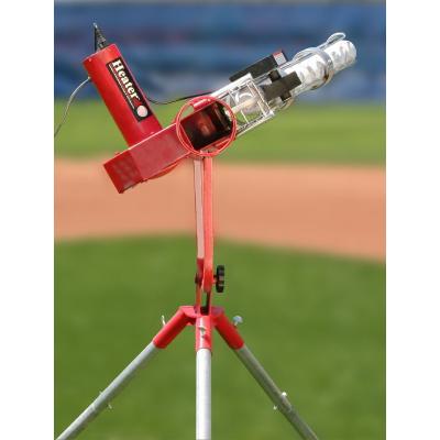 Heater Pro Real Curveball Pitching Machine with Ball Feeder Pivot head Design