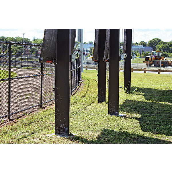 InstantEye Retractable Batter’s Eye Windsreen Poles