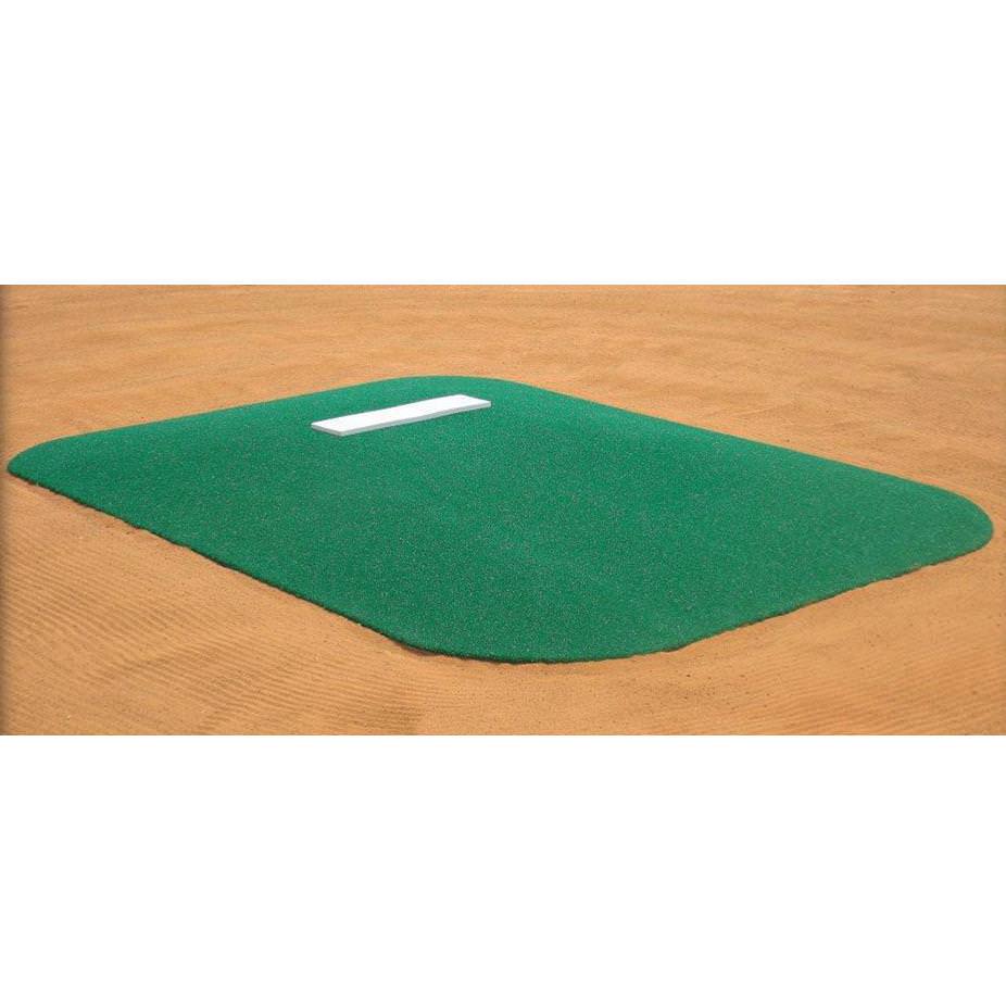 6" Portable Youth League Game Pitching Mound green semi side angle view