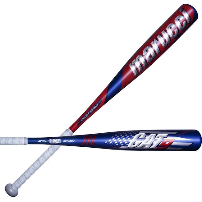 Marucci CAT 9 Pastime -10 USSSA Baseball Bat horizontal and diagonal view