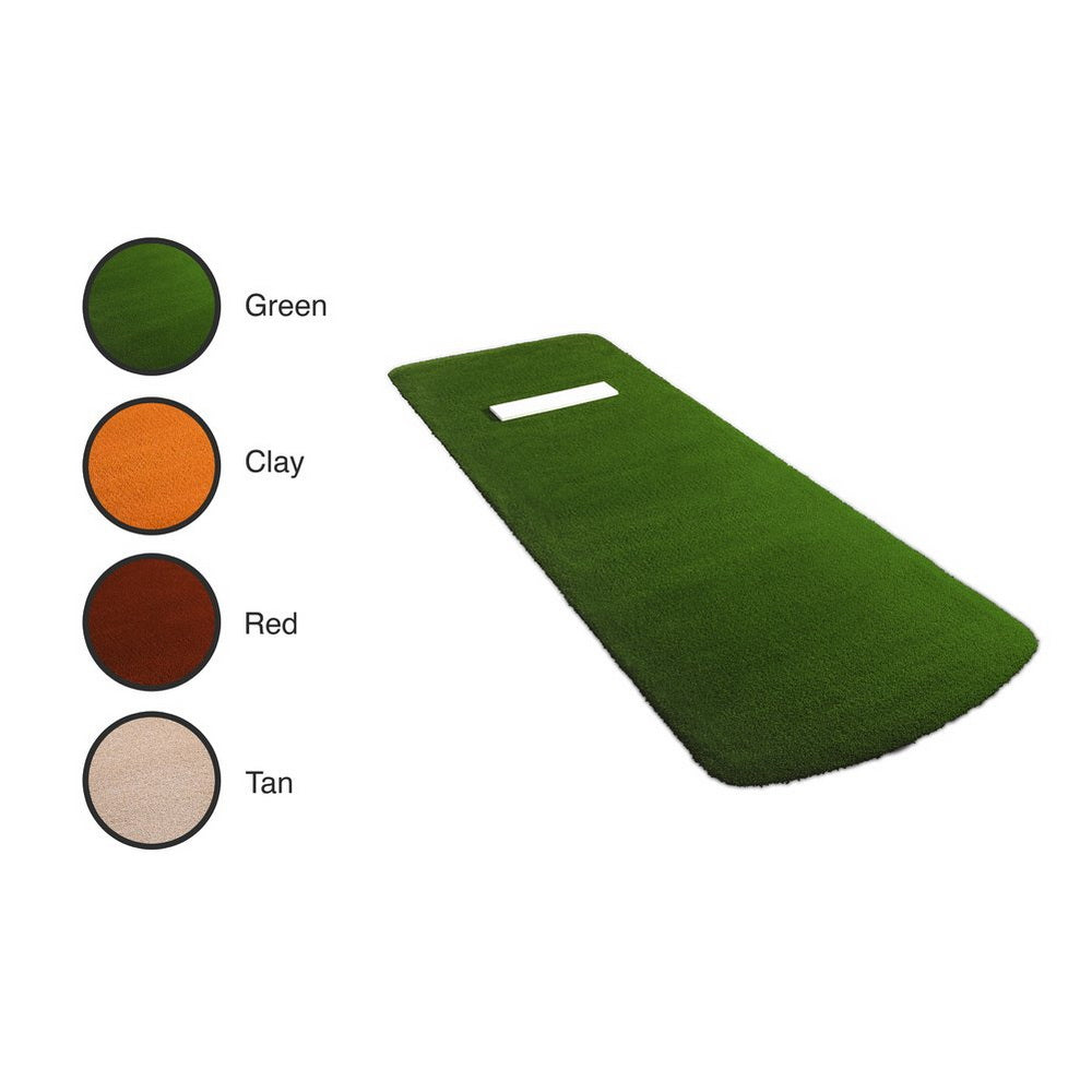 Paisley's Long Spiked Non-Slip Softball Pitching Mat green with color options