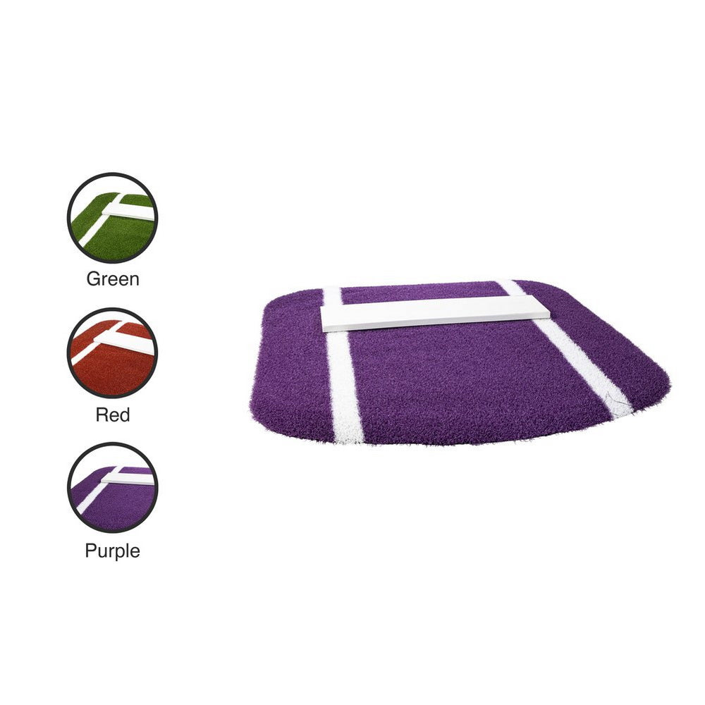 Paisley's Mini Softball Pitching Mat With Spikes purple with color options