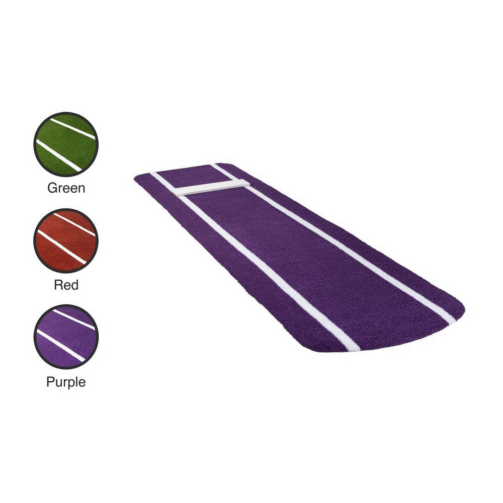 Paisley's Signature Non-Skid Softball Pitching Mat with Spikes purple with color options