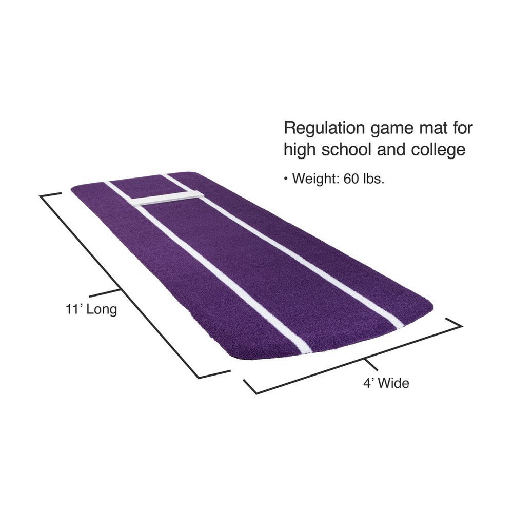 Paisley's Pro Softball Pitching Mat with Non Skid Back purple dimensions