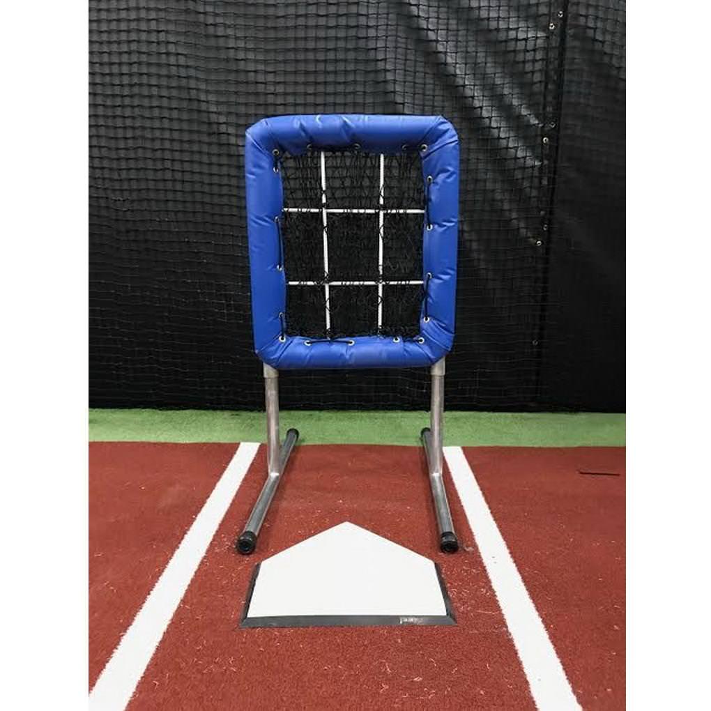 Pitcher's Pocket 9 Hole for Baseball Pitching Training Aid Front View Blue
