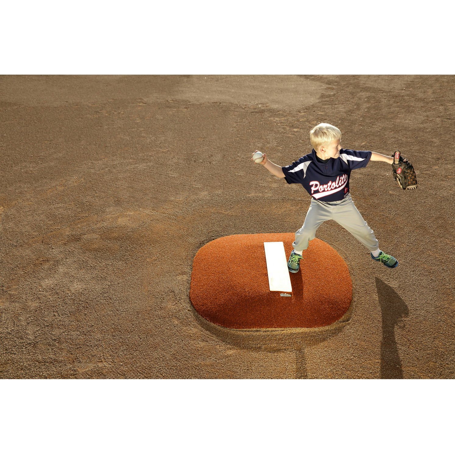 PortoLite 4" Youth Portable Baseball Pitching Mound Clay turf kid pitching