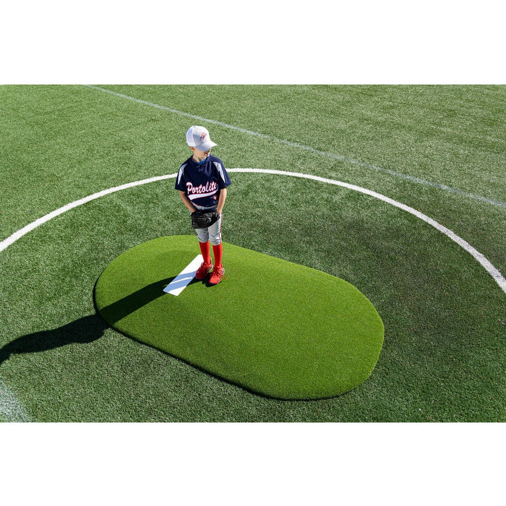 PortoLite 6" Full-Size Youth League Portable Pitching Mound With Player