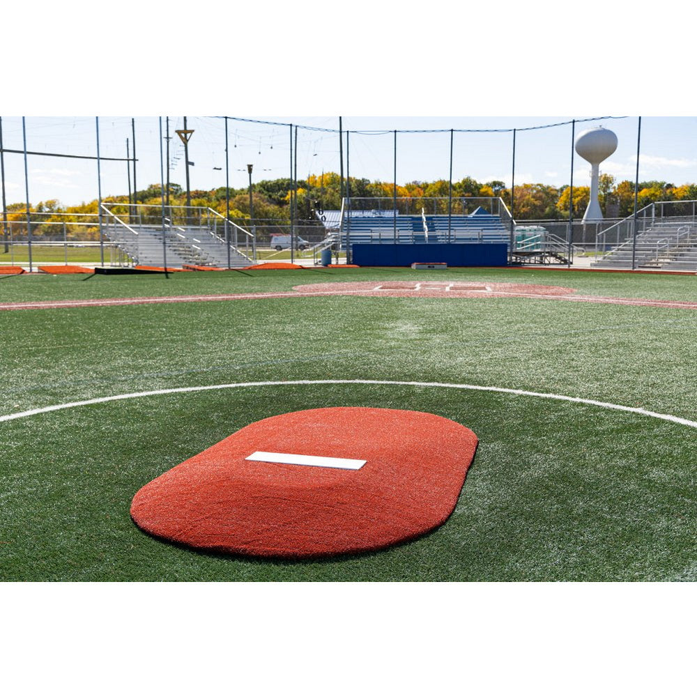 PortoLite 6" Full-Size Youth League Portable Pitching Mound red rear view