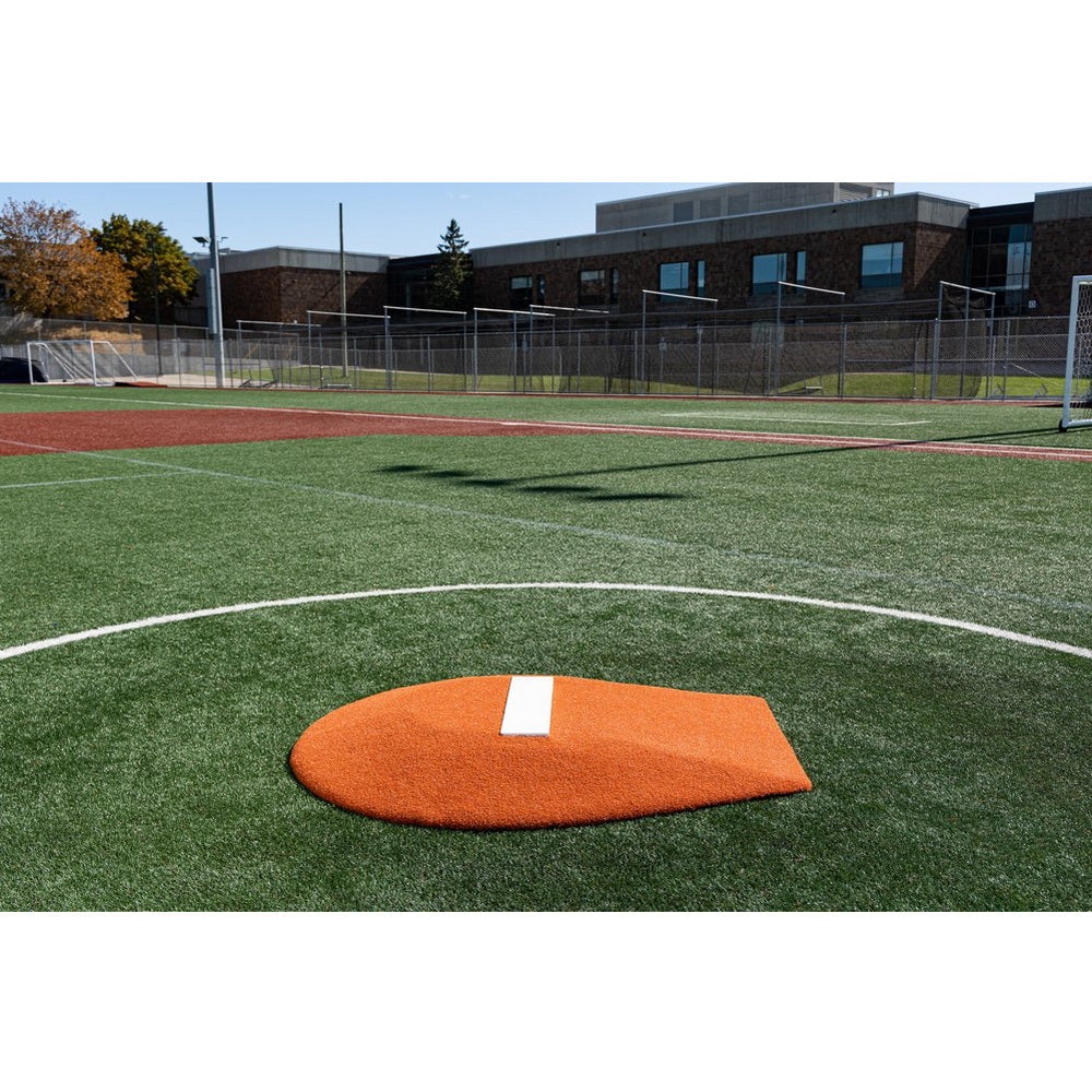 PortoLite 6" Portable Youth Pitching Mound For Baseball clay side view
