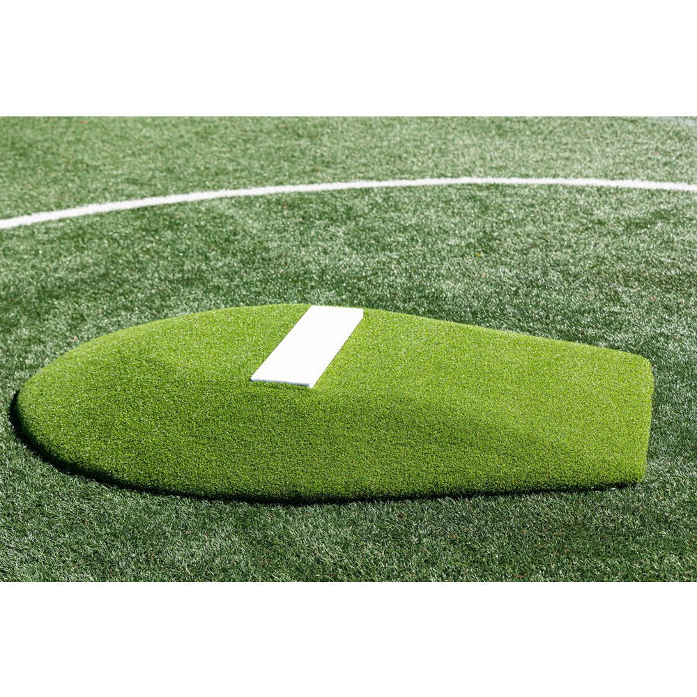 PortoLite 6" Portable Youth Pitching Mound For Baseball green close up view