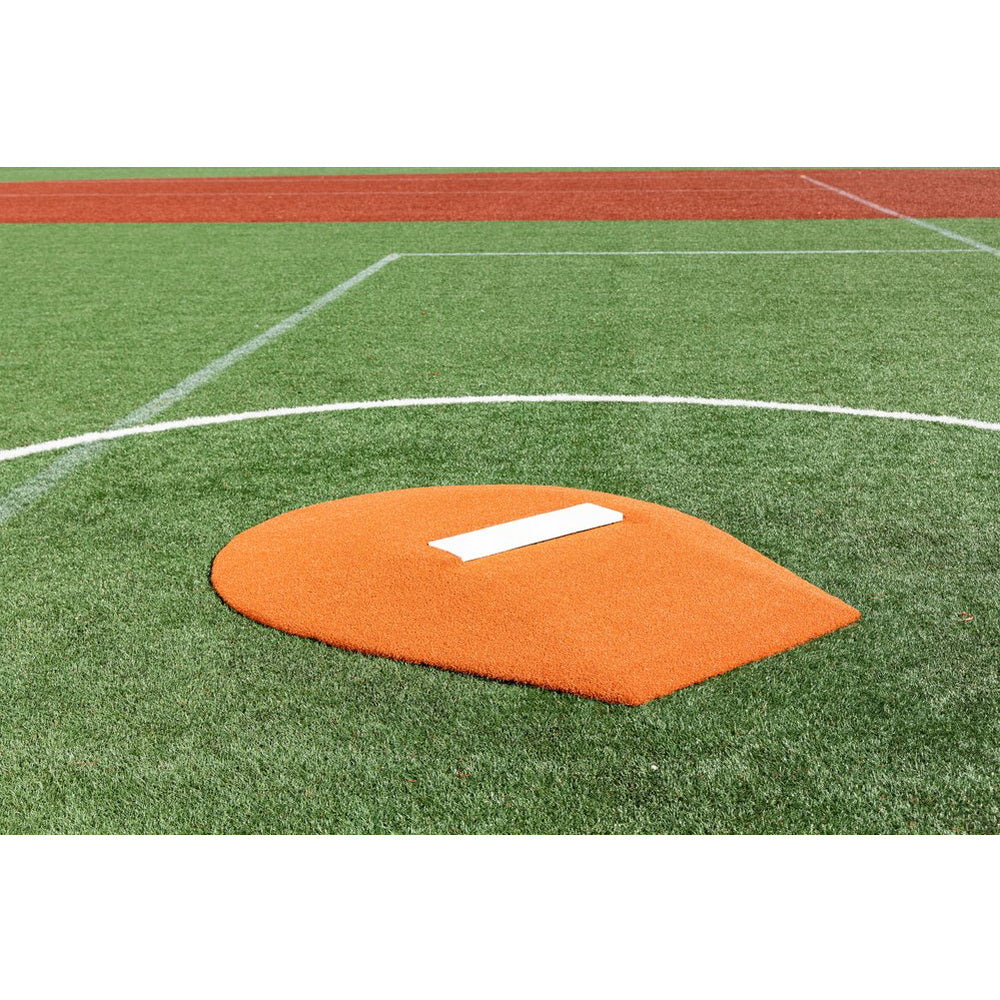 PortoLite 6" Stride Off Portable Youth Pitching Mound For Baseball clay semi front view