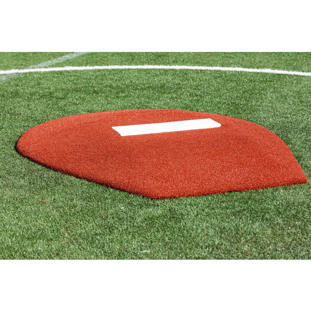 PortoLite 6" Stride Off Portable Youth Pitching Mound For Baseball red front view