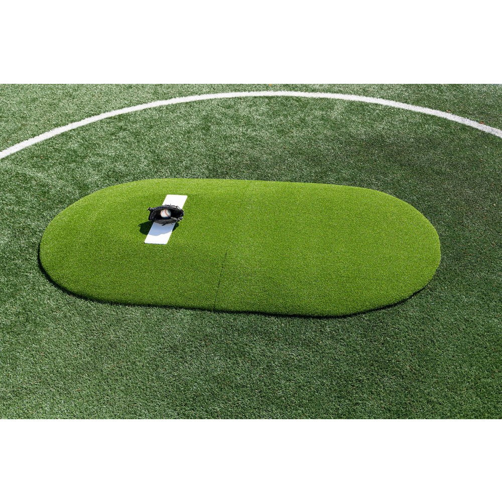 PortoLite 6" Two-Piece Youth League Pitching Mound green side view
