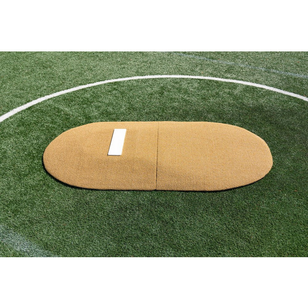 PortoLite 6" Two-Piece Youth League Pitching Mound tan side view