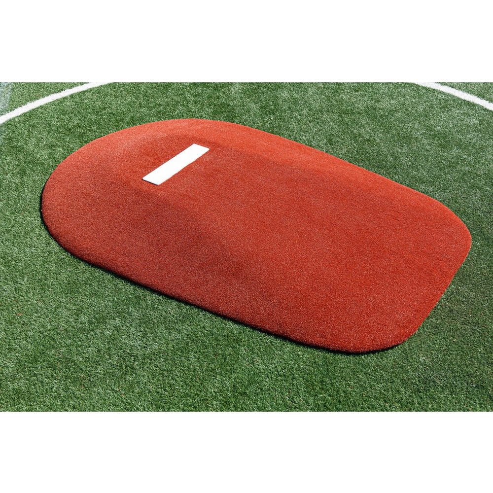 PortoLite 8" Full Length Portable Pitching Mound red top view