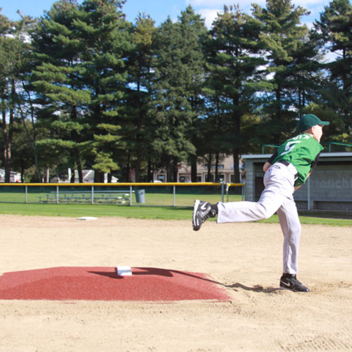 ProMounds 6" Youth Pitching Mound for Minor Leagues clay side view